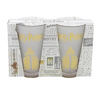 Set Di 2 Bicchieri Di Cristallo Opaco Harry Potter 490Ml