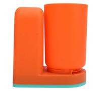 Set di 2 Bicchieri Riutilizzabili Infrangibili, Portabicchieri per Spazzolino da Denti Montato a Parete, Lavabile in Lavastoviglie in Plastica da 10,5 Once per Organizer da Bagno