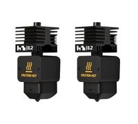 Set di 2 blocchi di calore H2D Hotend, 3D Printer Print Head Hot End Heating Block Kit with 0,2 mm Hardened Steel Socks and Silicone socks for Bambu Lab H2D, A1/A1 Mini