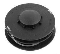 Set di 2 bobine di ricambio per decespugliatore elettrico GC ET 4530 con 1 doppia linea in nylon di diametro 4 mm e lunghezza 9,1 m per un taglio affidabile e automatico del prato