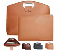 Set di 2 borse da donna per laptop: borsa a mano e valigetta 2 in 1, in pelle impermeabile, compatibile con laptop da 14-16" e custodie per iPad.