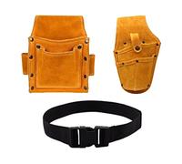Set di 2 borse multifunzionali in pelle resistente con cintura per chiave/forbici organizer per attrezzi e stoccaggio