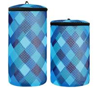 Set di 2 borse per lavatrice blu reale per scarpe da tennis, scarpe da tennis, lavatrice, set di 2, Verde acqua blu reale, 1 size, moderno