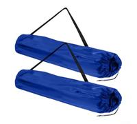 Set di 2 borse pieghevoli per sedia da esterno, con tessuto in poliestere resistente agli strappi, grande capacità, cinghie regolabili e chiusura a coulisse per riporre attrezzi da campeggio (blu)