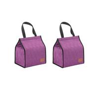 Set di 2 borse termiche da 9,5 l, per il pranzo, con funzione di supporto caldo/freddo per il pranzo, borsa da picnic, borsa termica isolata, per spiaggia, lavoro, viaggi, 25 x 16 x 28 cm (C)