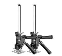 Set di 2 bracci per risparmiare manodopera, martinetto da 38,1 cm, dispositivo di sollevamento multifunzione per regolazione dell'altezza, porta e pannello in legno, sollevatore per armadietti