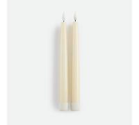 Set di 2 candele a LED, in cera, altezza 24,5 cm Beige TU