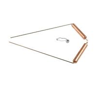 Set di 2 canne da pesca in rame, con ciondolo, 34 x 9,9 cm | Canne da immersione in rame leggere ideali per la caccia al tesoro, il rilevamento dell'acqua e la pratica di divinazione.