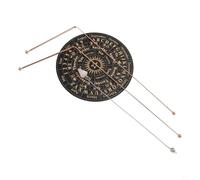 Set di 2 canne telescopiche da rabdomanzia, in rame puro al 99,9%, con cuscinetto in legno per pendolo, per rabdomanzia, ricerca dell'acqua, min