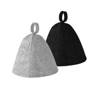 Set di 2 cappellini da sauna, comodi, da viaggio, ad alta assorbenza, struttura in feltro, perfetti per spa e uso resistente alle alte temperature
