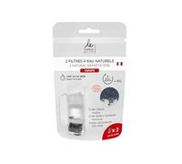 Set di 2 carbone attivo vegetale francese granuli super attivi, filtro per acqua rapida in 20 minuti