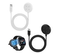 Set di 2 caricabatterie da viaggio e casa, compatibile con Google Watch, cavo di alimentazione per Pixel Watch 2, caricabatterie di ricambio per Fitbit Ace LTE, soluzione di ricarica affidabile e