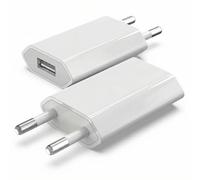 Set di 2 caricabatterie USB 5 V 1 A, spina USB e alimentatore di rete, spina universale compatibile con la serie iPhone e Samsung, Xiaomi, Huawei e altri smartphone