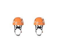 Set di 2 caschi da arrampicata per operaio edile per uomo donna adulti albero lavoro arancione, 26 x 20,5 cm