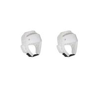 Set di 2 caschi da boxe sparring arti marziali Mma Muay Thai Training Karate Copricapo XL, bianco