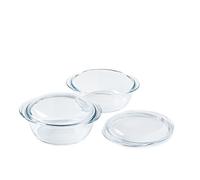 Set di 2 casseruole - PYREX - Vetro - Rotondo - 1,6 L