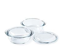 Set di 2 casseruole - PYREX - Vetro - Rotondo - 2,3 L