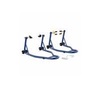 Set di 2 cavalletti da officina per ruote anteriori e posteriori - sollevamento per i