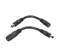 Set di 2 cavi di alimentazione solare corti da DC5,5 x 2,1 mm a DC8,0 x 2,0 mm, per la conversione dell'accumulo di energia