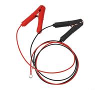 Set di 2 cavi per batteria con fusibile con clip a coccodrillo per il collegamento di utensili ad alta potenza alle fonti di batteria del veicolo (1 m)
