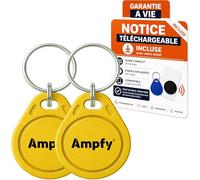 Set di 2 cavi RFID 13,56 MHz | Chip UID MODIFICABILE CUID | PROGRAMMABILE ANDROID MCT | COMPATIBILE VIGIK UNIVERSALE & CP7 CP5 EP7 HP7 | 9 COLORI | PASSO OVUNQUE IMMOBILE LETTORE RFID NFC TAG ecc