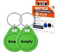 Set di 2 cavi RFID 13,56 MHz | Chip UID MODIFICABILE CUID | PROGRAMMABILE ANDROID MCT | COMPATIBILE VIGIK UNIVERSALE & CP7 CP5 EP7 HP7 | 9 COLORI | PASSO OVUNQUE IMMOBILE LETTORE RFID NFC TAG ecc