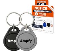Set di 2 cavi RFID 13,56 MHz | Chip UID MODIFICABILE CUID | PROGRAMMABILE ANDROID MCT | COMPATIBILE VIGIK UNIVERSALE & CP7 CP5 EP7 HP7 | 9 COLORI | PASSO OVUNQUE IMMOBILE LETTORE RFID NFC TAG ecc