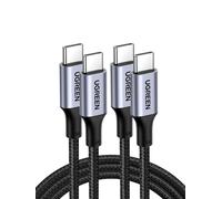 Set di 2 Cavi USB C a USB C PD 100W 5A 20V Ricarica Veloce Compatibile con MacBook iPad Pro iPhone 17 Pro Max Air 16 Galaxy S25 Plus Ultra S24 A55 Steam Deck PS5 Controller (3M) - Nouvo
