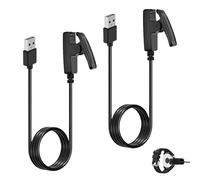 Set di 2 cavi USB di ricarica compatibili con Garmin Lily Forerunner 35 35J 230 235 630 645 Music 735XT Approach G10 S20 Vivomove HR ForeAthlete 35J - Cavo di ricambio 100 cm per orologio GPS