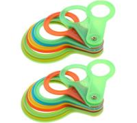 Set di 2 cerchi di misurazione in plastica per frutta e verdura, diametro 25-110 mm, righello per frutta e verdura comuni come arance e pere, strumento di misurazione da cucina per la casa