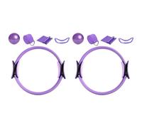 Set Di 2 Cerchio Pilates Ring, Versatile Attrezzo Fitness Con Maniglie, Anello Di Resistenza Per L'espansione Del Torace, Anello Di Resistenza Per Palla Da Yoga, Per Esercizi Addominali/gambe/glutei