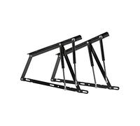 Set di 2 Cerniere a Doppio Pistone per Letto Contenitore 160 cm - Speciale per Letti con Materasso Pesante - Include 4 Ammortizzatori, Dadi e Rondelle - Cuens