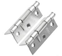 Set di 2 cerniere a molla in acciaio inox a chiusura automatica per mobili e progetti fai da te, forte montaggio interno (7,6 cm)