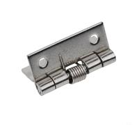 Set di 2 cerniere a molla in acciaio inox a chiusura automatica per porte e scatole da 1 a 10 cm, adatte per armadi e custodie per strumenti (10 cm)
