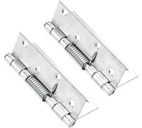 Set di 2 cerniere a molla in acciaio inox per porte con funzione di chiusura automatica, adatte per progetti fai da te (10,2 cm)