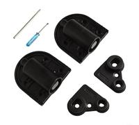 Set di 2 cerniere idrauliche regolabili per tavoli da toeletta pesanti, con base in lega di zinco e cuscinetti in rame per sostenere porte fino a 26 kg con chiusura controllata (nero)
