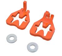 Set di 2 cerniere per cancello a T, in acciaio pesante, accessori con pali in metallo da 5/8 pollici, per uso agricolo, recinzione, cancello da giardino