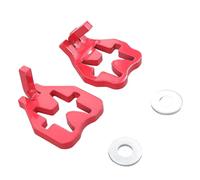 Set di 2 cerniere per cancello a T, in acciaio pesante, accessori con pali in metallo da 5/8 pollici, per uso agricolo, recinzione, cancello da giardino