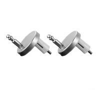 Set di 2 cerniere per copriwater in acciaio inox, per WC a parete e modelli WC a parete (B 55 mm)
