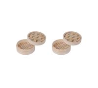 Set di 2 cestini in bambù per cottura a vapore per verdure, dessert, verdure, cottura a vapore, 21 cm