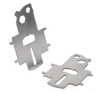 Set di 2 chiavi in acciaio inox con apribottiglie e teste di cacciavite, per la maggior parte delle barche e yacht, argento (2 pezzi)