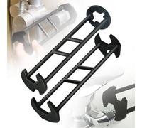 Set di 2 Chiavi Multifunzione per Lavelli, Spanner Universale a Quattro Denti per Rubinetti, Attrezzo per Impianti in Spazi Stretti per Cucina, Bagno, Casa, Installazione e Riparazione Sotto Lavandino