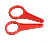 Set di 2 chiavi per aprire il coperchio del tamburo in plastica rossa, strumento manuale resistente per la rimozione rapida di coperchi secchi da 5-10 l e 20-30 l, impugnatura ergonomica per uso
