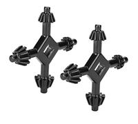 Set di 2 chiavi per mandrino 4 in 1 in acciaio multifunzionale, con 4 misure chiave per stringere e allentare il mandrino, adatto per la maggior parte dei trapani e utensili elettrici