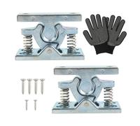 Set di 2 chiavistelli a molla facili da installare, non sono necessari attrezzi per montaggio rapido, graffi e maniglie