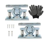 Set di 2 chiavistelli a molla facili da installare, non sono necessari attrezzi per montaggio rapido, graffi e maniglie per armadietti