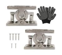 Set di 2 chiavistelli a molla facili da installare, non sono necessari attrezzi per montaggio rapido, graffi e maniglie per armadietti