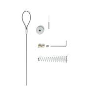 Set di 2 chiavistelli per cancelli in lega rivestiti di colore nero robusto e a molla, accessorio portatile per operazioni di sicurezza