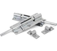 Set Di 2 Chiavistelli per Porte - Catenaccio Porta 38X100 Mm - Viti Incluse - Ch