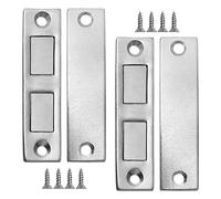 Set di 2 chiusure magnetiche ultrasottili per porte, magneti autoadesivi, forte potere di aspirazione magnetica, chiusura semplice, adatto per armadi e guardaroba